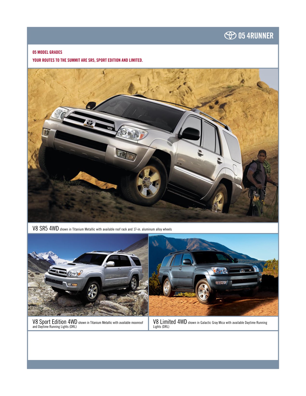 2005 Toyota 4Runner Brochure Page 4